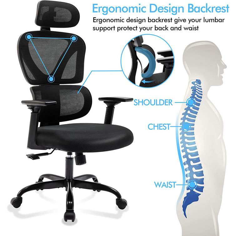 Ergonomic best sale chair armrest